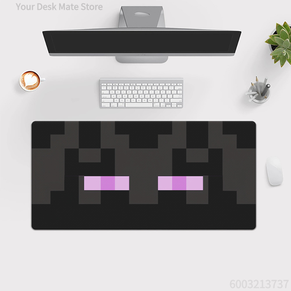 Retro Gaming Keyboard And Mouse - 기하학적 대형 데스크 매트, 레트로 픽셀