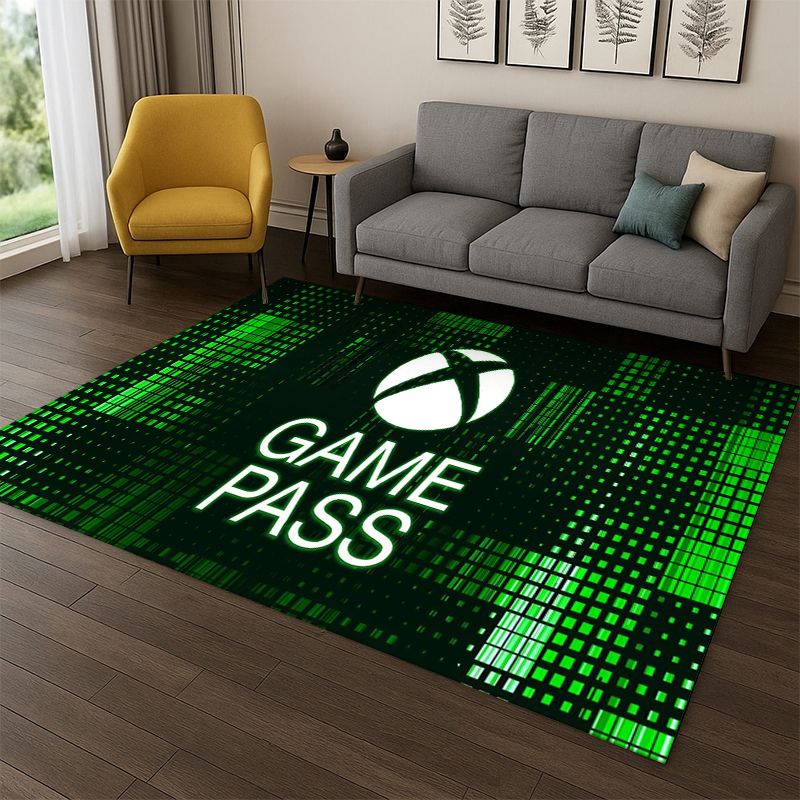 Retro Gaming Xbox - 레트로 Xbox 게임 게이머 로고 카펫