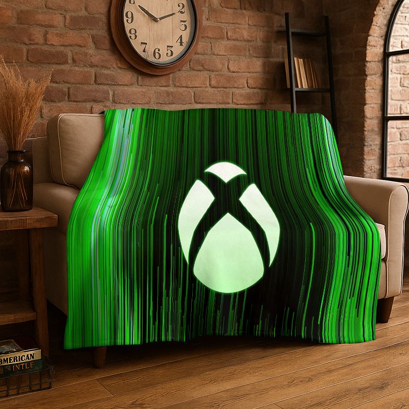 레트로 Xbox 게임 게이머 로고 플란넬 담요 부드럽고 - Retro Gaming Xbox 리뷰 및 가격