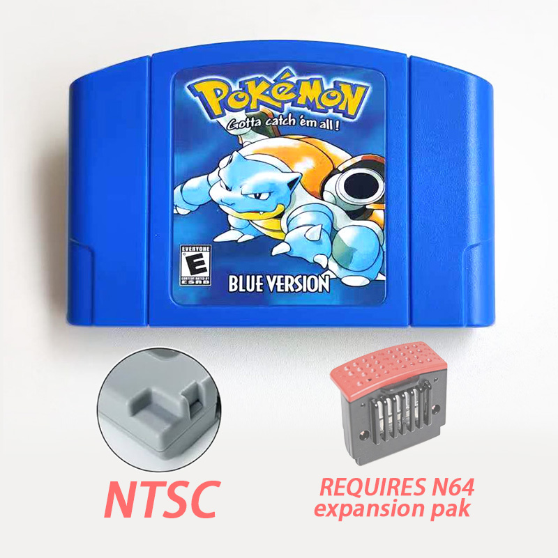 미국 NTSC 버전 영어판 포켓몬 블루 N64 레트로  - Retro Gaming Station 리뷰 및 가격