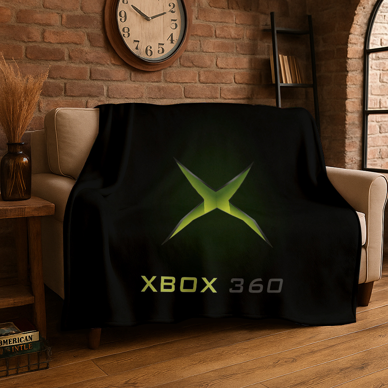 레트로 Xbox 게임 게이머 로고 플란넬 담요 부드럽고 - Retro Gaming Xbox 리뷰 및 가격