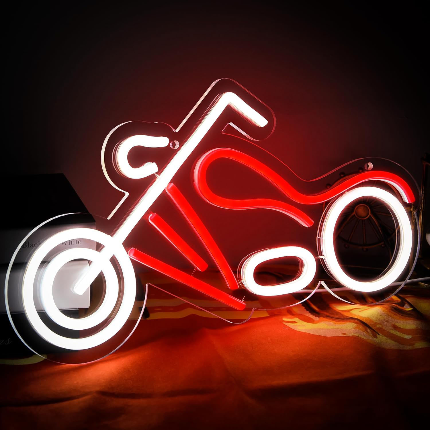 레트로 초퍼 오토바이 네온사인 디밍 가능 LED 네온  - Retro Gaming Usb 리뷰 및 가격